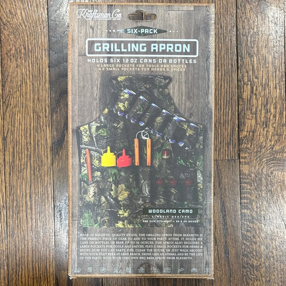 The Kraftsman Co Woodland Camo Grilling Apron